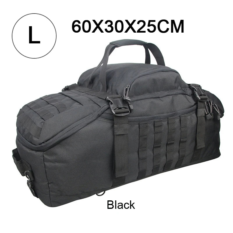 40L/60L/80L waterproof travel duffel bag – large-capacity men’s luggage tote, weekend & gym bag for sports, camping & trips