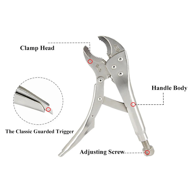 12-Inch Heavy-Duty Locking Pliers – Adjustable Multi-Tool Clamp | ToughBuilt Tiger-Style Pliers for Industrial & Workshop Use