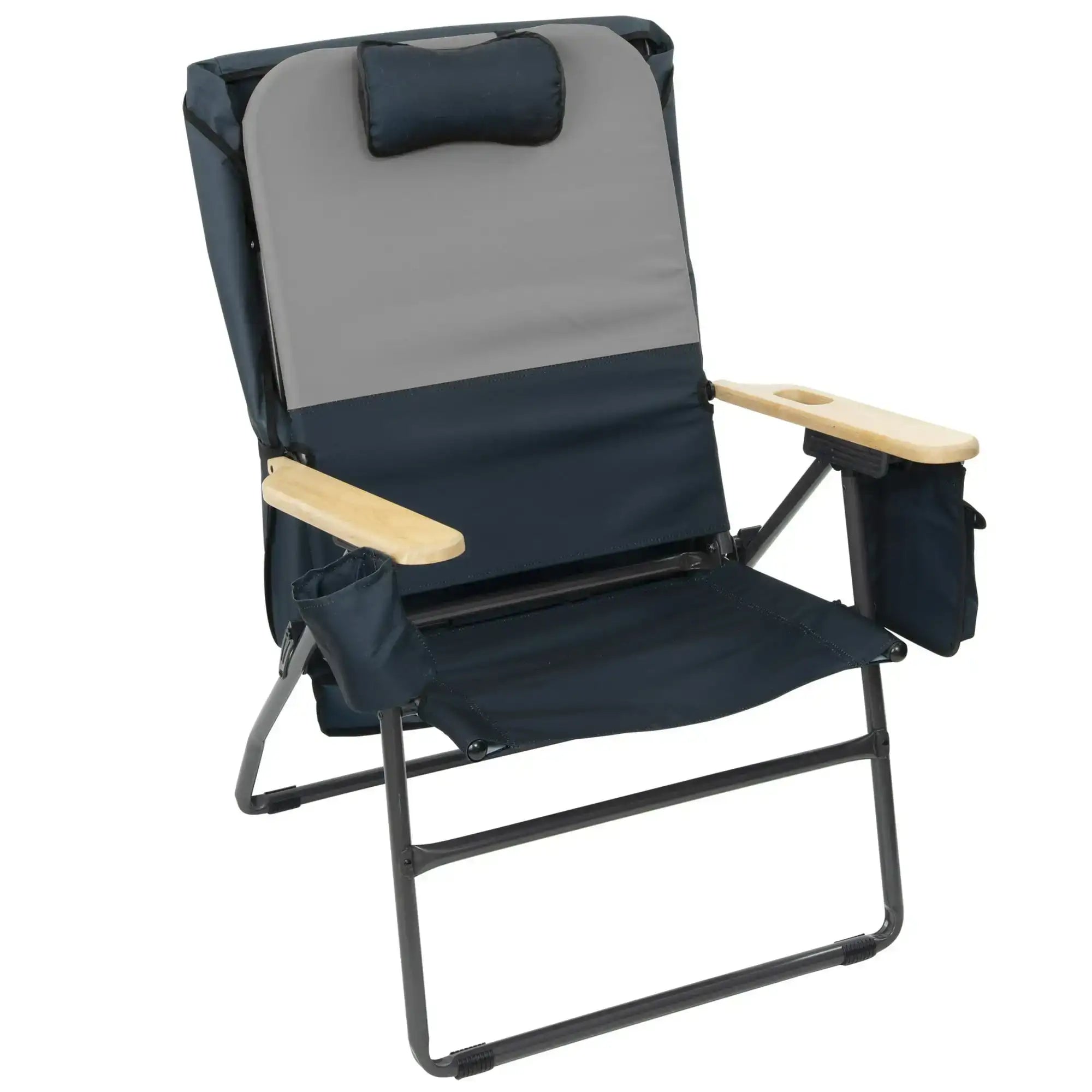 Selkirk Oversized Heavy-Duty Folding Camping Chair – MaxShade Canopy, XXL Comfort