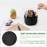 Black Desk Organizer with 7 Compartments – Pencil Holder & Desktop Storage Box 🖤🗂️