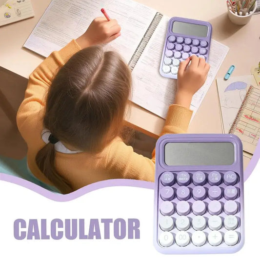 Mechanical-Style Desktop Calculator – Large Display & Typewriter Big Buttons