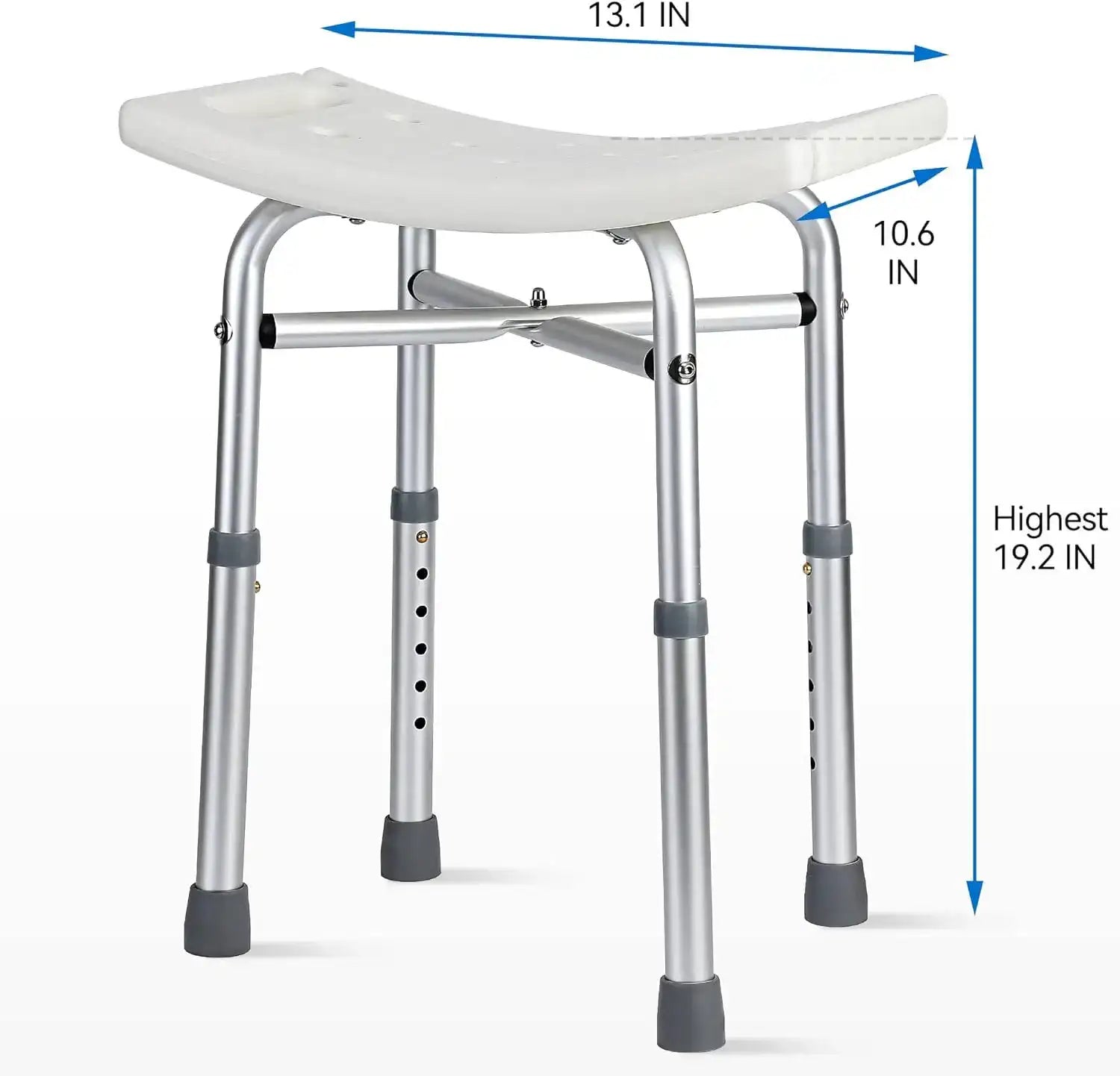 Adjustable Height Shower Bench / Chair – Slip-Resistant Legs, 350 lb Capacity (≈159 kg) 🚿🪑