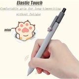 Gel Pens – 5-Pack Quick-Dry Black Ink Retractable Pens with Smooth Writing & Cute Yellow Design 🖊️