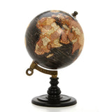 Decorative 5" Spinning World Globe – Tabletop Geographic Globe for Home & Office Desk Décor, Travel Gift
