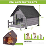 Outdoor Dog House – 100% Insulated Winter Kennel with Waterproof Liner for All Breeds