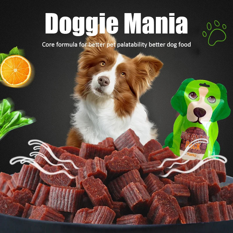 Dog Snacks Beef Particles – Nutritious, Chewy Training Rewards for Puppies & Adult Dogs, Delicious Digestive-Friendly Pet Treats
