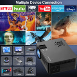 5G Wi-Fi Projector with Screen – Native 1080p, 15 000 LM Brightness, Bluetooth, Supports 300″ Display