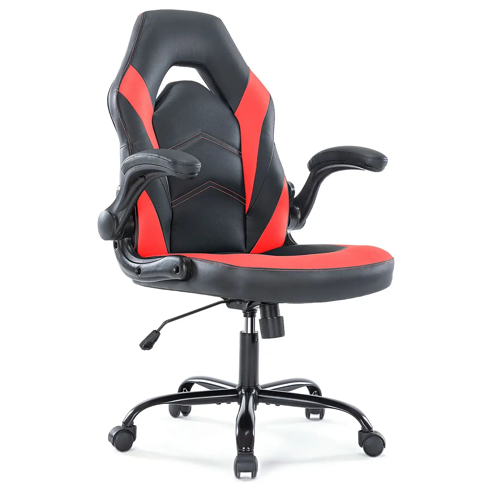 Ergonomic PU Leather Gaming & Office Chair – Adjustable Height, Flip-Up Armrests