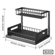 2-Tier Pull-Out Under Sink Organizer – Slide-Out Cabinet Storage for Kitchen & Bathroom
