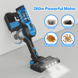 TASVAC S8 Cordless Vacuum Cleaner – 28KPa 260W 9-in-1 Stick Vac for Hardwood, Pet Hair & Car Cleaning