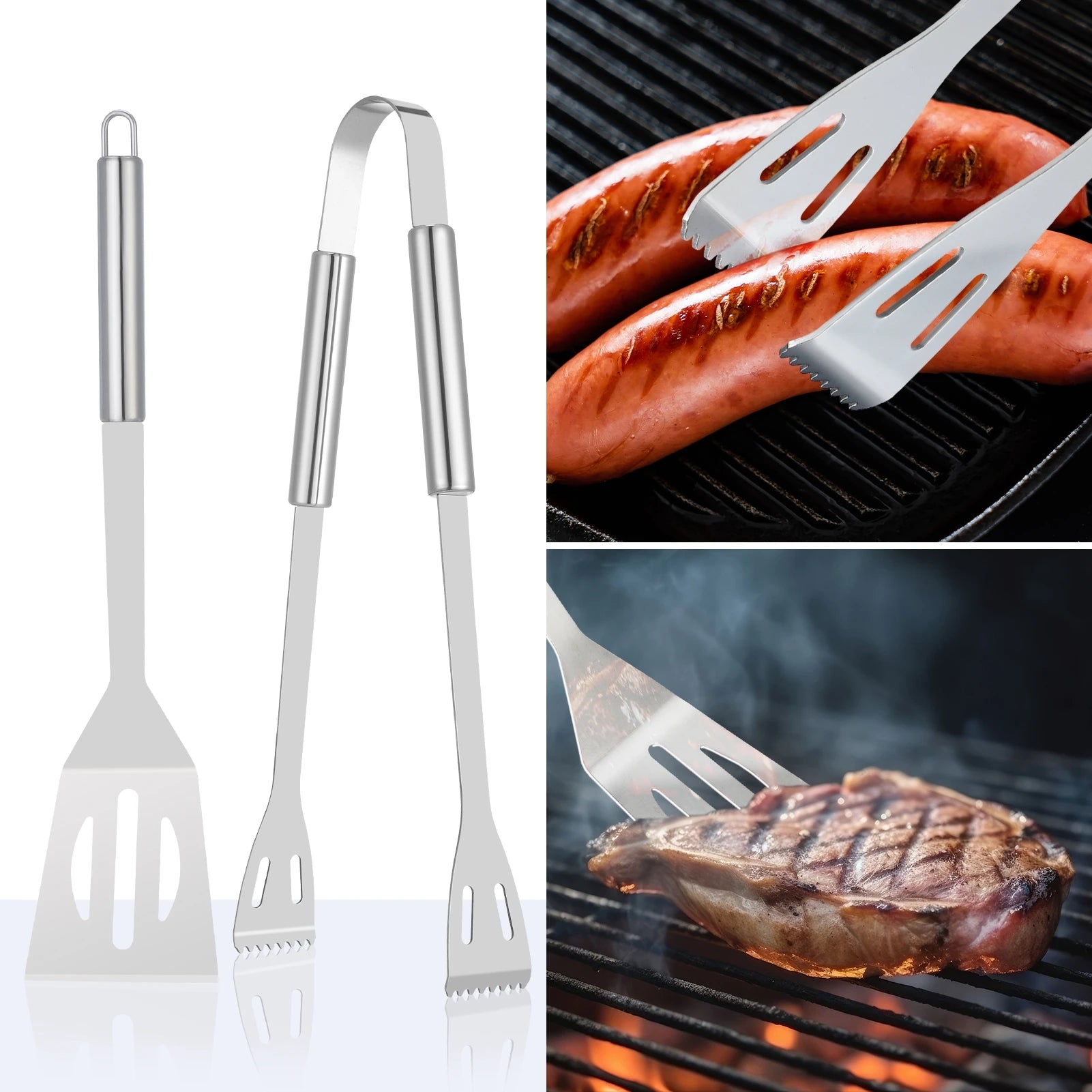 “20-Piece BBQ Grill Tool Set – Heavy Duty Stainless Steel Barbecue Utensils & Accessories Kit for Outdoor Grilling”