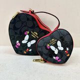 2024 European-American Style Cartoon Mother-Daughter Heart-Shaped Crossbody Bag – Cute Matching Mini Shoulder Bag