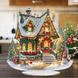 Acrylic Christmas House Diamond Painting Kit – 5D DIY Holiday Tabletop Ornament for Festive Home & Bedroom Décor