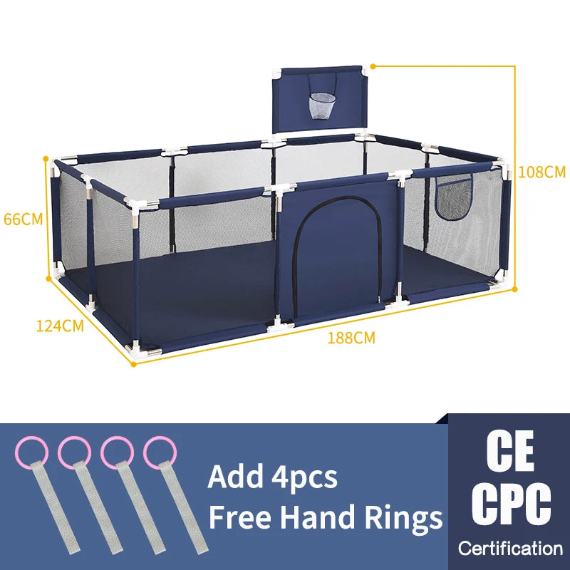 Pangdube Baby Playpen – Safe Activity Fence Playground for Children, Indoor/Outdoor Baby Games Park for 6 Months to 6 Years