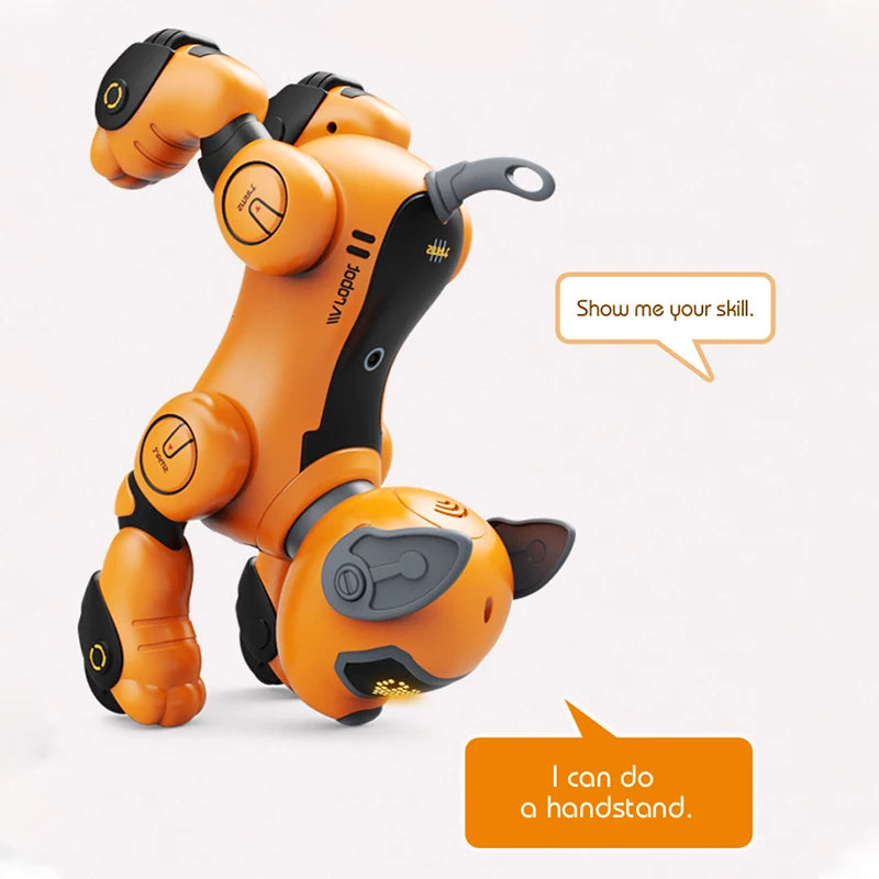 RC Robot Dog – Intelligent Voice Dialogue Programmable AI Smart Pet Toy, Electric Educational Robot for Kids Boys & Girls