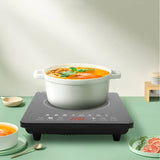 750 W Electric Induction Countertop Burner with Touch Panel – 8 Cooking Preset Programs, Adjustable Power & LCD Display