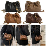Women Chain-Strap “Cloud” Crossbody & Tote Bag – Versatile Pleated Hobo Shoulder Satchel