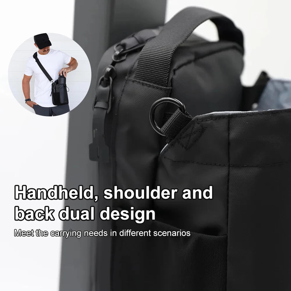 Magnetic Gym Sling Bag – Waterproof Sports Crossbody Shoulder Pack with Phone & Water Bottle Holder for Travel, Fitness & Outdoor Use