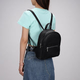 Large Capacity Women’s PU Leather Shoulder Backpack with Multi Pockets for Daily & Travel Use