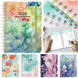 2025 Weekly Planner – A5 Spiral-Bound Monthly Calendar Notebook for Office & School 📅