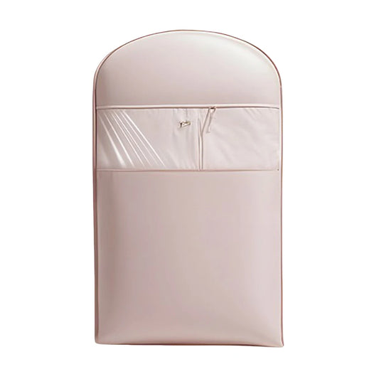 Space-saving hanging garment bag – self-compression coat cover with zipper & transparent design for dust protection