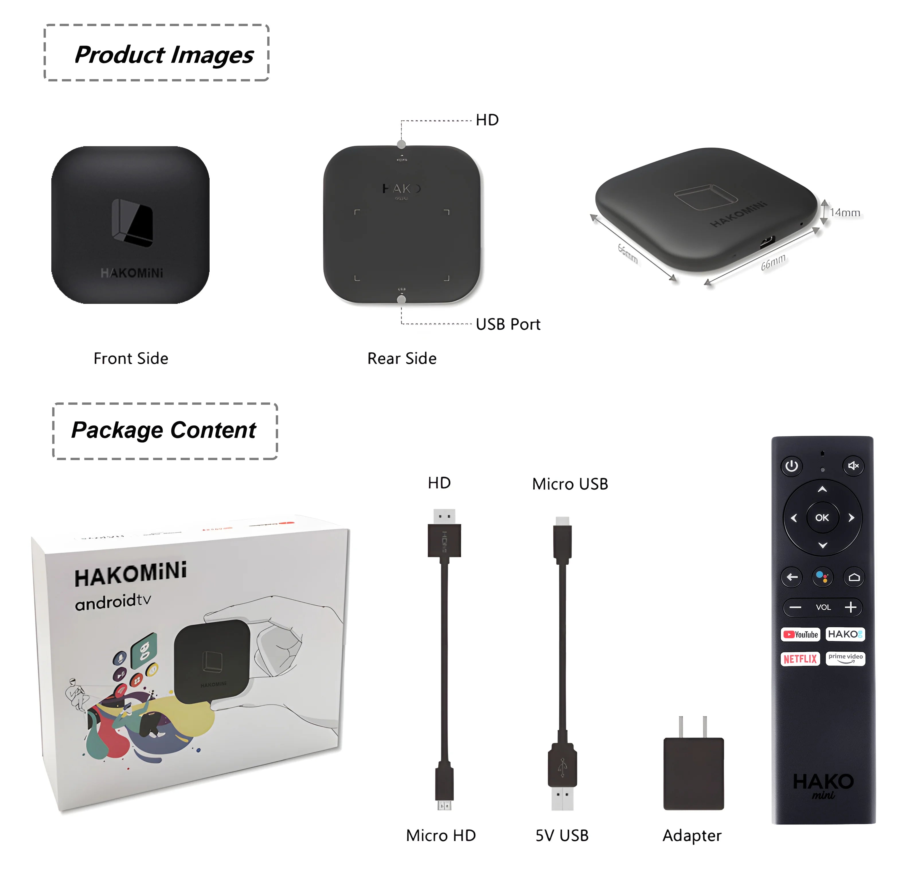 IoTwe Android 12.0 Smart TV Box – Quad-Core Google Certified Media Player with 4K HDR, Dolby Digital, WiFi 6 & Keyboard
