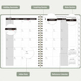 2025–2026 Weekly & Monthly Academic Calendar Planner – Hardcover Agenda with Tabs 📅✍️