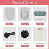 12-Panel Durable Small Animal Playpen with Waterproof Mat – Indoor/Outdoor Puppy, Rabbit & Guinea Pig Fence