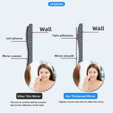 4 Pcs 3D Self-Adhesive Mirror Wall Stickers – Flexible Acrylic DIY Mirror Panels for Modern Living Room Décor (20–30 cm, 2 mm Thick)