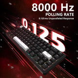 Mambasnake X Attack Shark X65 HE Wired Gaming Keyboard and R1 Mouse Combo – Rapid Trigger Magnetic Switch Keyboard with RGB Backlight