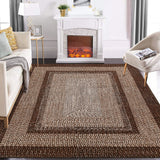 Washable Modern Braided Area Rug – Large Non-Slip Carpet for Living Room & Bedroom Floor Décor
