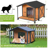 Outdoor Large Insulated Dog House – Waterproof Winter Kennel with Liner for Small, Medium & Large Dogs