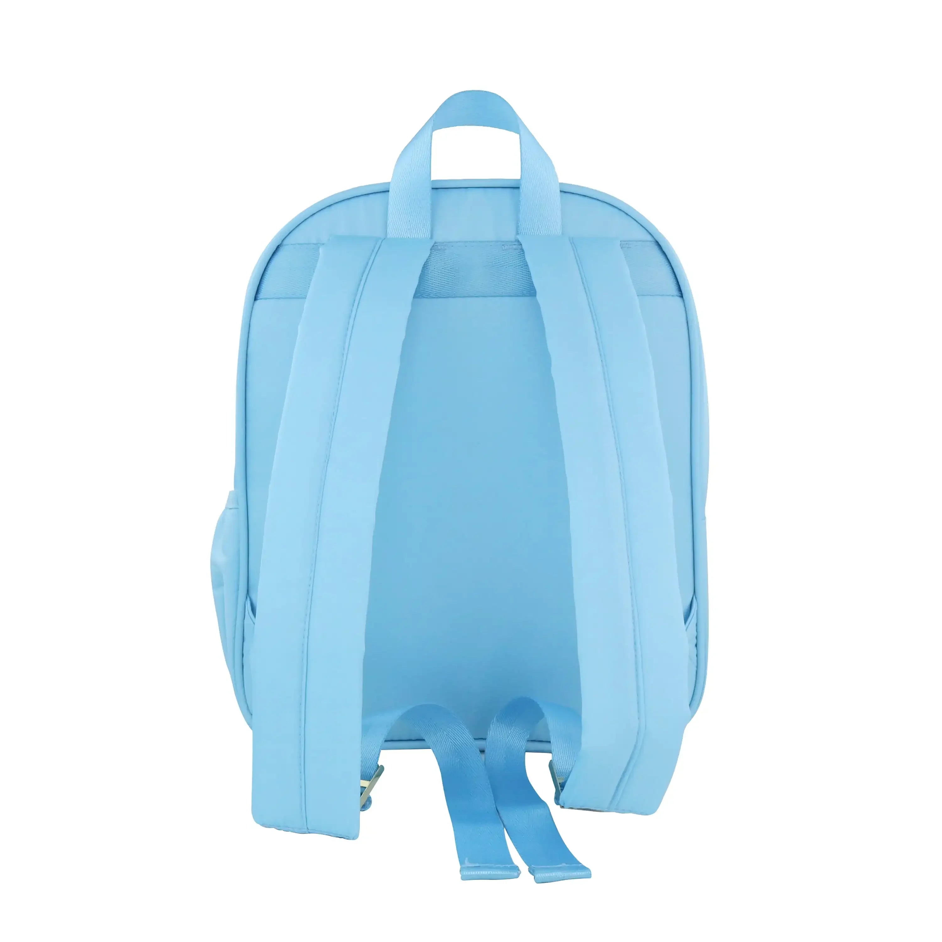 Blue Customizable Nylon Backpack – Spacious Travel & School Everyday Bag