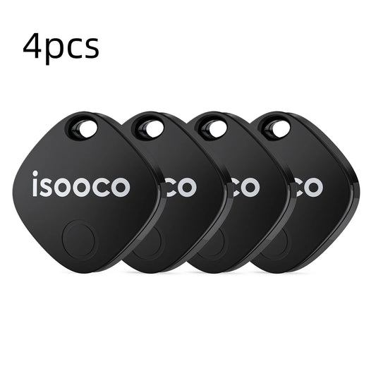 4–8 Pack ISOOCO Smart Item Finder – Bluetooth GPS Locator Tags Compatible with iOS Find My for Keys, Cars & Luggage