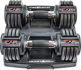 Adjustable Round Dumbbell Weights – 12.5LB / 25LB / 55LB Pairs & Single Options for Smart Home and Gym Training