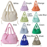 Women’s puffer tote bag – large-capacity nylon puffy handbag with adjustable crossbody strap, solid-color fashion purse for shopping & travel