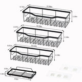 Adhesive No-Drill Wall Mounted Stainless-Steel Shower Organizer Shelf – Sleek & Rust-Resistant