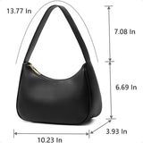 Cute Hobo Tote Shoulder Bag for Women – Mini Clutch Purse with Zipper Closure