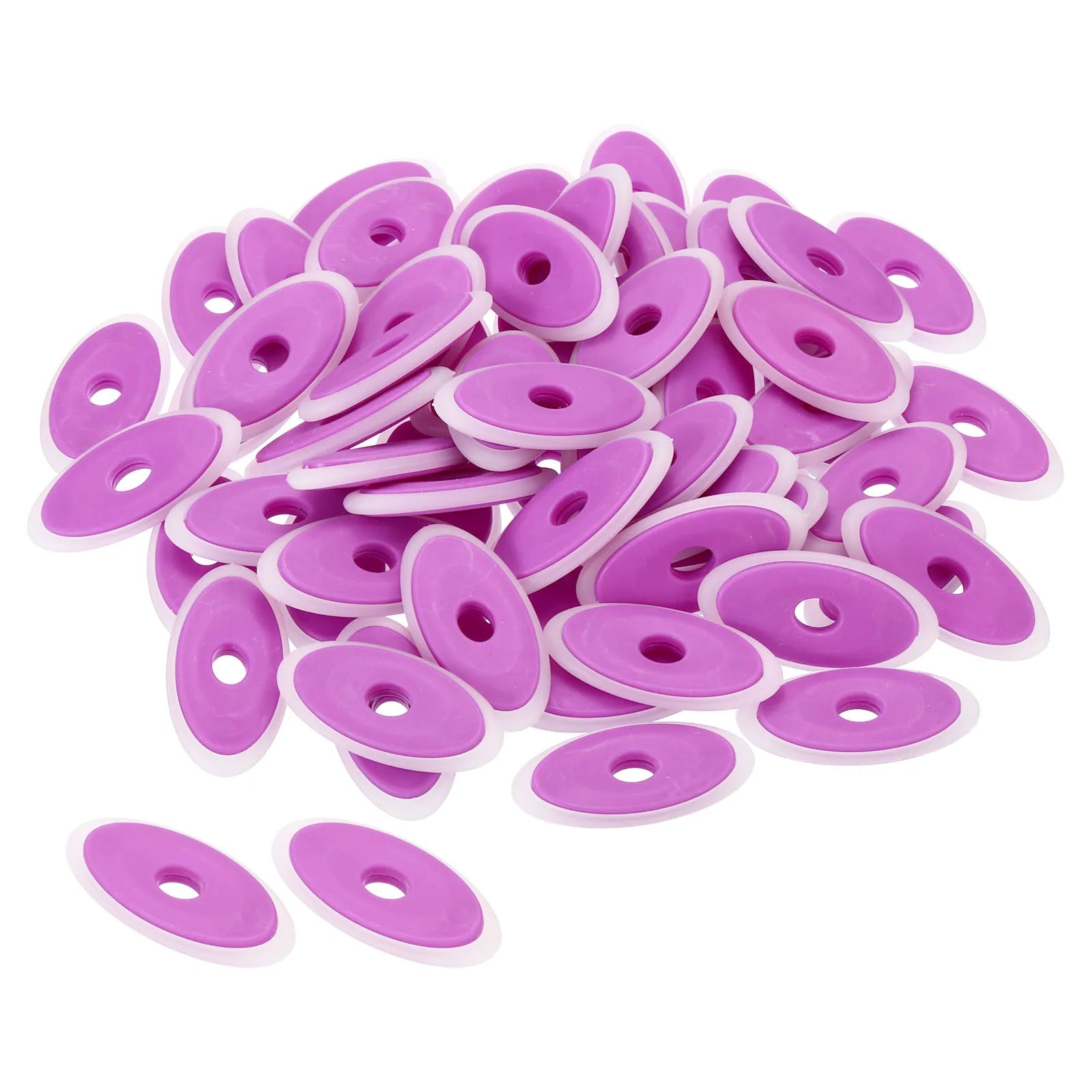 Oval Hollow Erasable Pen Erasers – 30–60 pcs Color Set for Art, Office & Classroom Use