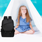 2025 Simple Solid-Color Backpack — Spacious Travel & Commuter Bag for School, Work & Daily Use