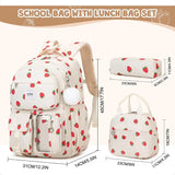 Backpack for Girls – School Backpack with Lunch Bag & Pencil Pouch, Teen Laptop Backpack for Women, Elementary to High School