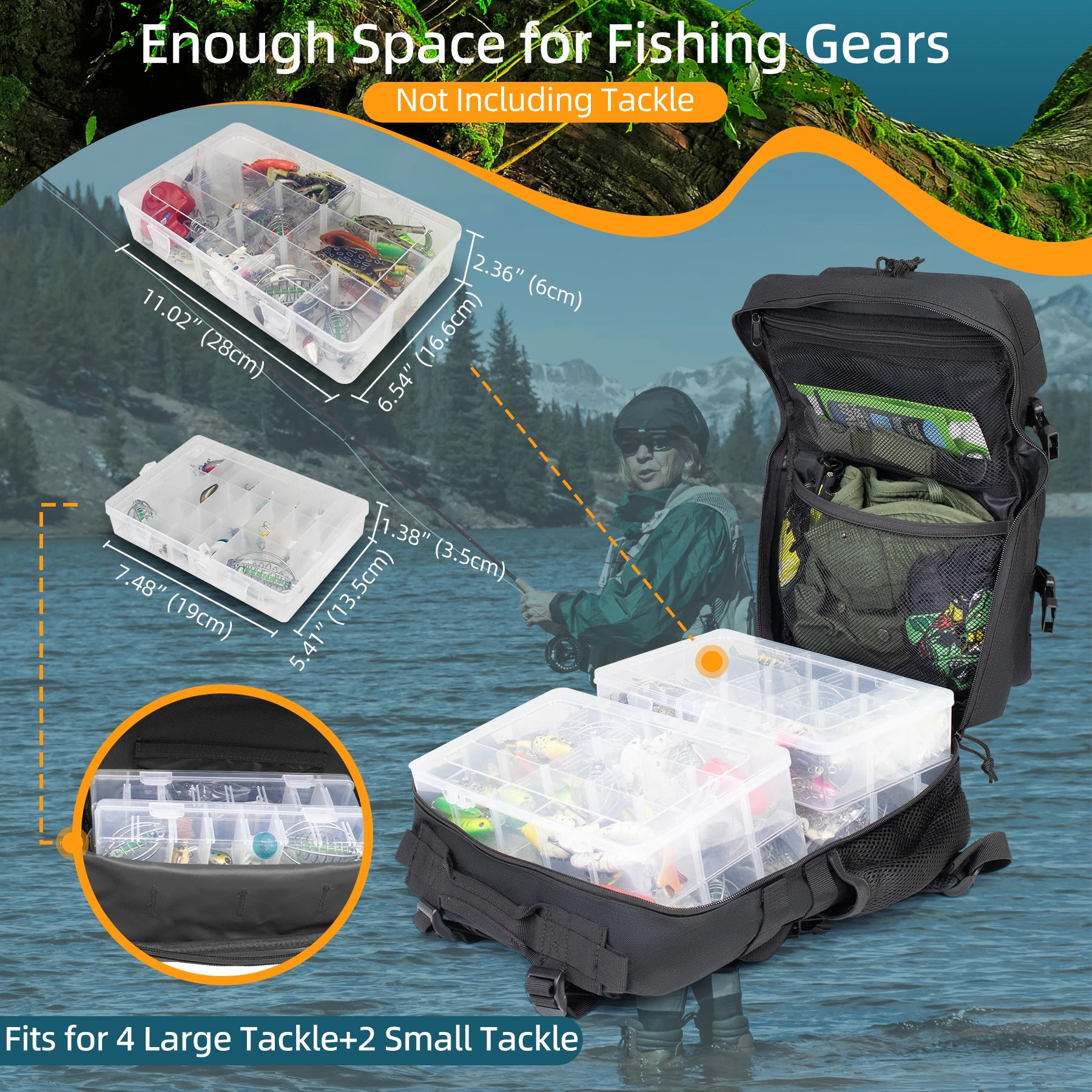 25L Tactical Fishing & Hunting Backpack – Waterproof Outdoor Travel Daypack 🎒