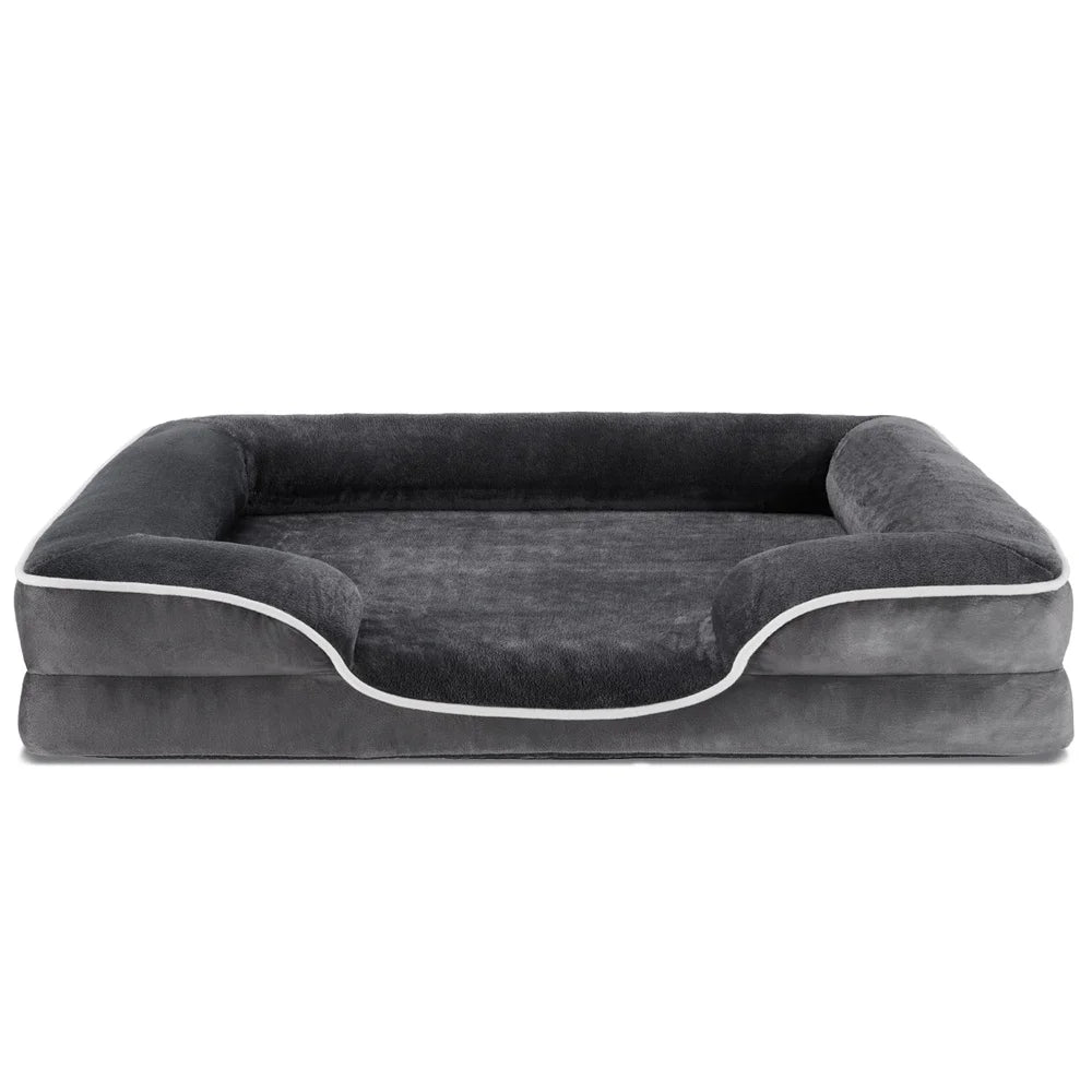 Supportive Orthopedic Dog Bed Memory Foam Waterproof Non-Slip RemovablSupportive Orthopedic Dog Bed – Memory Foam Sofa with Waterproof & Washable Covere Washable Cover Medium Dogs Comfortable Pet Sofa