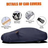 Universal Full Sedan Car Cover – Reflective, Waterproof, UV & Scratch-Resistant Protection