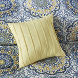 6-Piece Reversible Quilt Set with Throw Pillows – Blue King/Cal King | Elegant Soft Bedding Ensemble for Modern Bedrooms