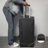 30″ Rolling Duffel Bag with Wheels & Telescopic Handle – Drop-Bottom Travel Handbag/Luggage Bag for Men & Women