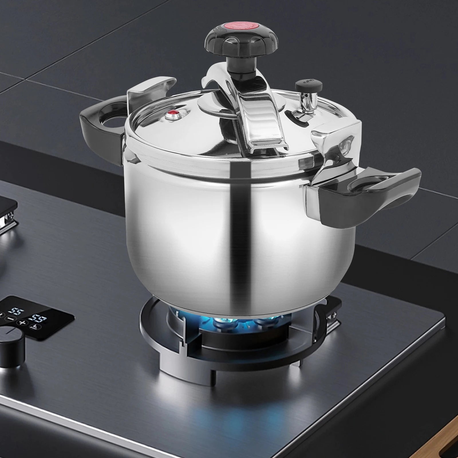 5–7L Stainless Steel Pressure Cooker – Multi-Use, Explosion-Proof Steamer & Canner for Home Cooking 🍲🛡️