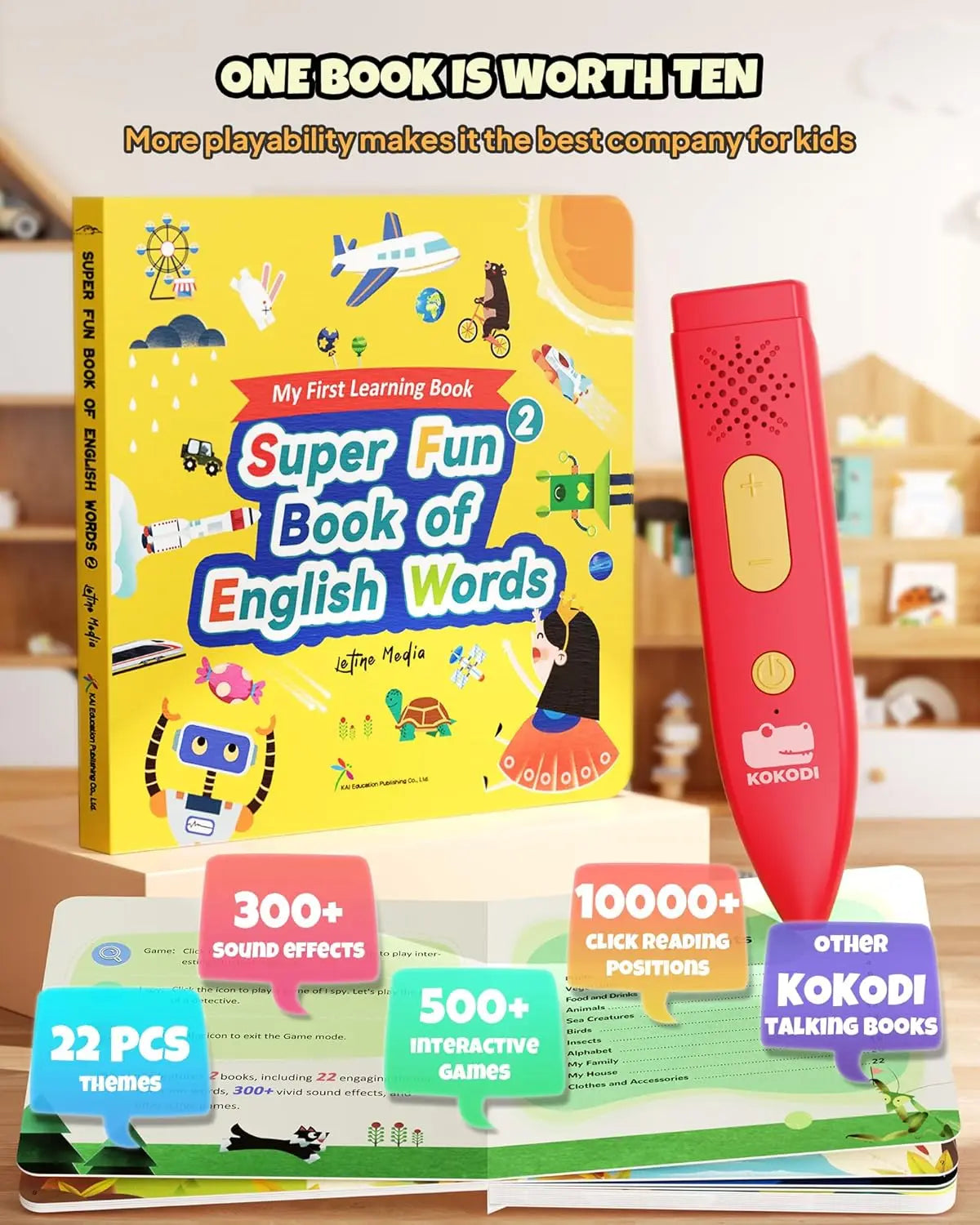 Talking Pen & Book Set – Interactive Audio Learning Kit for Kids (Autism /Sensory Games) 🎧📚