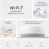 Ultra-Fast Deco BE25 Wi-Fi 7 Mesh System – Dual-Band BE5000, 2×2.5G Ports, MLO & AI-Roaming (3-Pack)