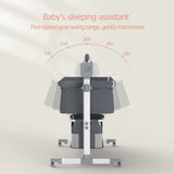 Portable Baby Travel Cot & Nest Bed with Mosquito Net – Foldable Infant Crib for Newborns